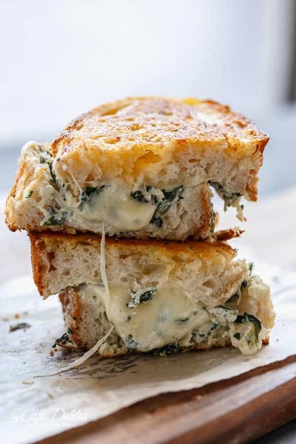 The Ultimate Spinach Ricotta Grilled Cheese Comfort Food Twist